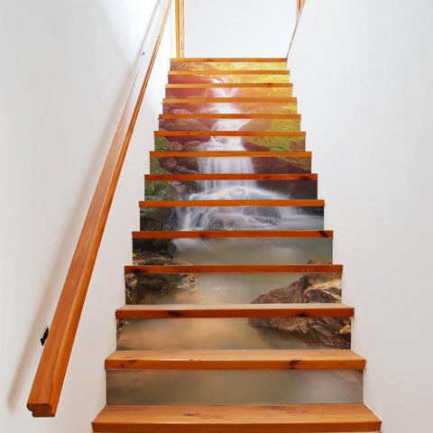 13Pcs Sunshine Waterfall 3D Stair