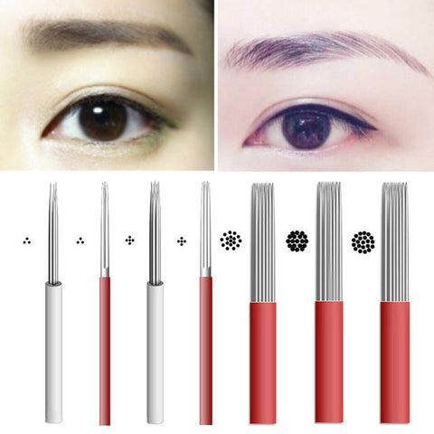 Manual Eyebrow Blade Needle Pin